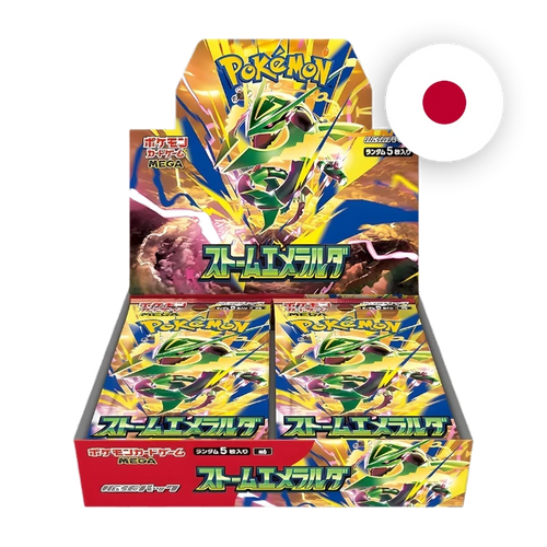 Pokemon MEG Storm Emeralda Display, japanische Ausgabe — originalverpackter Booster-Karton
