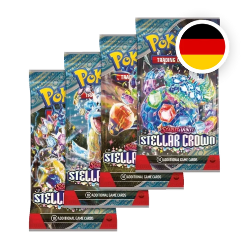 Pokemon S/V Stellarkrone Booster, deutsche Ausgabe — versiegeltes Boosterpack