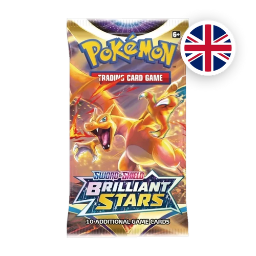 Pokemon SW/SH Brilliant Stars Booster, englische Ausgabe — versiegeltes Boosterpack